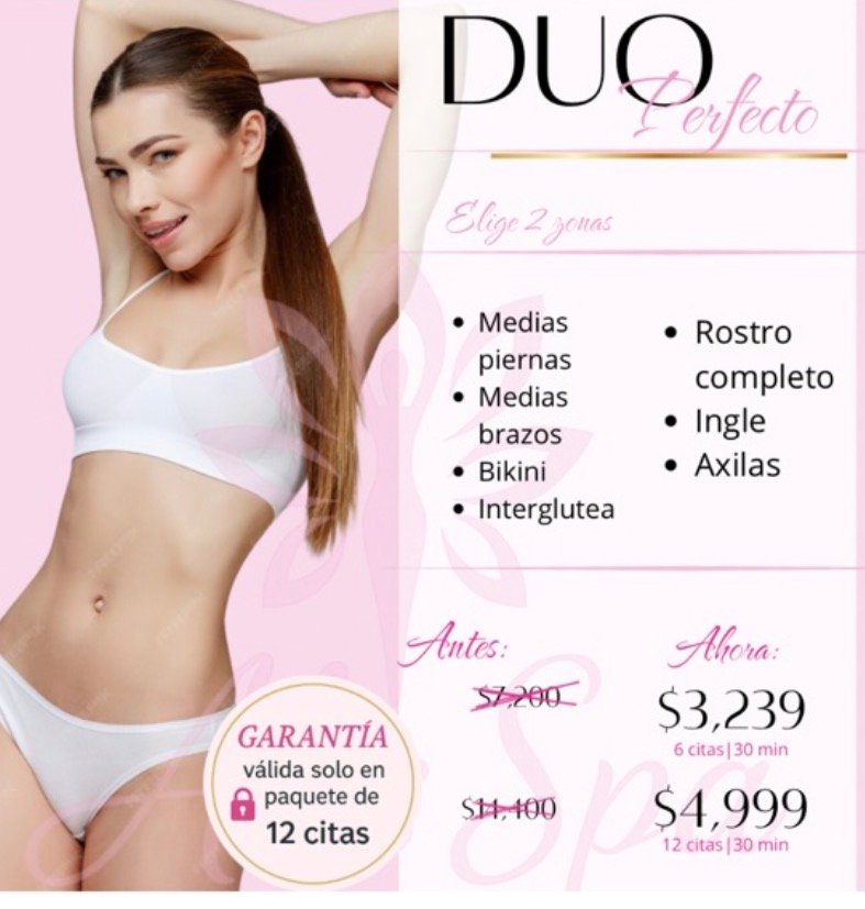 Depilación láser Duo Perfecto - ALIS SPA
